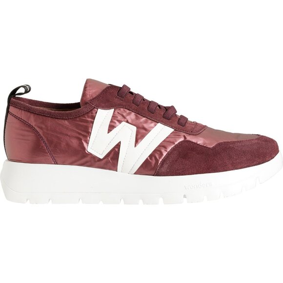 NEW Wonders Made in Spain A-2416 Sneakers - SuedeBurgundy For Women 253